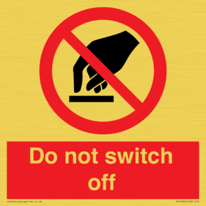 Do not switch off 